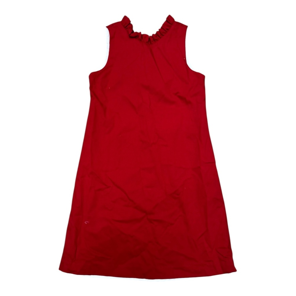Little English Button Back Dress with Ruffle Detail